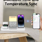 6-in-1 Wireless Charging Set Touch Night Light Mobile Phone Bluetooth Synchronization Time - Power Up with 6-in-1