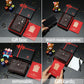 Leather Mobile Phone Holder Wallet Multi-function Anti-theft Chain - Stylish Leather Wallet with Ribbon Gift Box