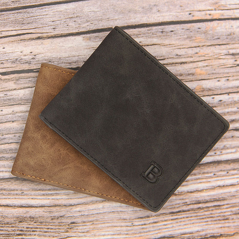 New Fashion Men’s Short Vintage Frosted Wallet - Frosted Wallet: Classy Enough for Your Ex’s Dad