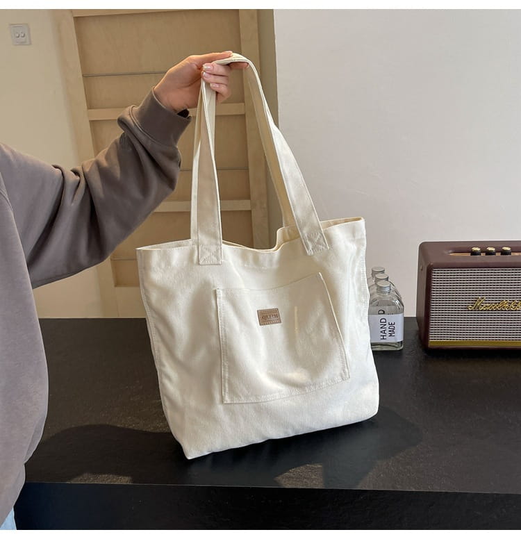 Sac vertical carré de valise de voyage en toile avec organisateur d'emballage à fermeture éclair