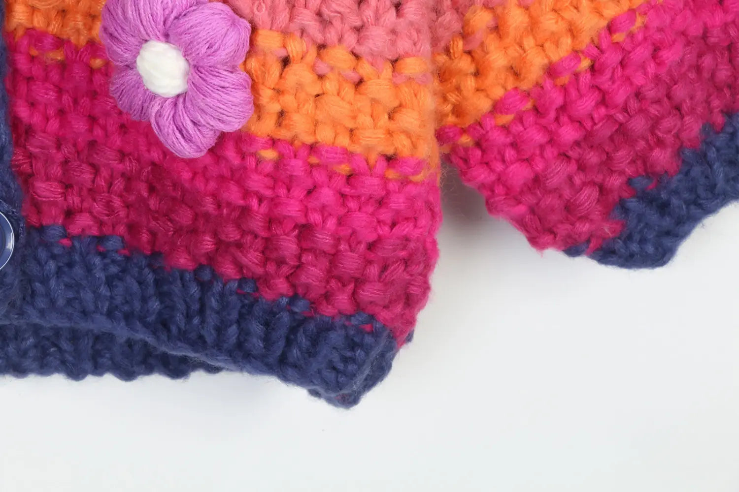 Roze gestreepte vesttrui losse fit European Style Dames Knitwear S M L