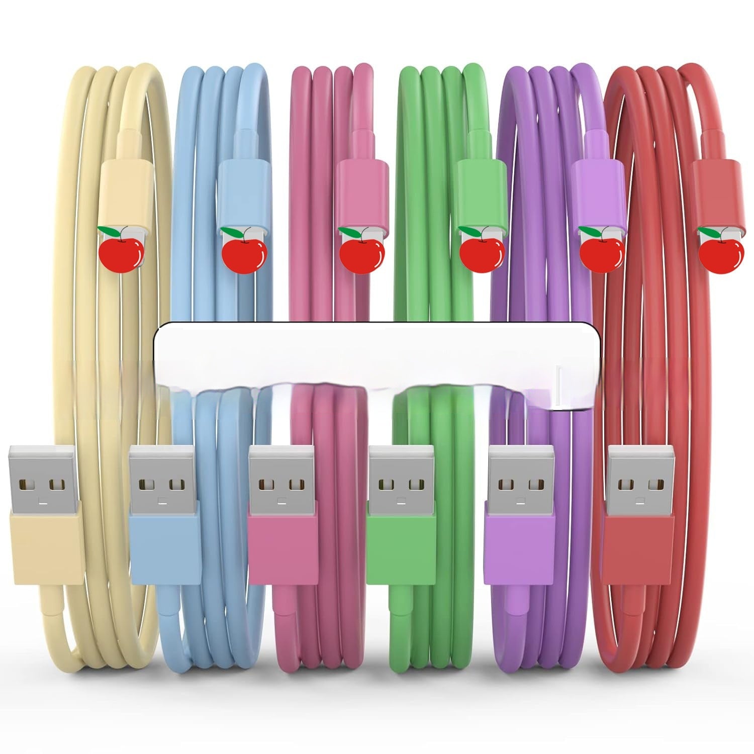 Color Data Cable Multi-color Charging Cable TPE Material Anti-break - Color Data Cable: Charging in Style and No Breaks!