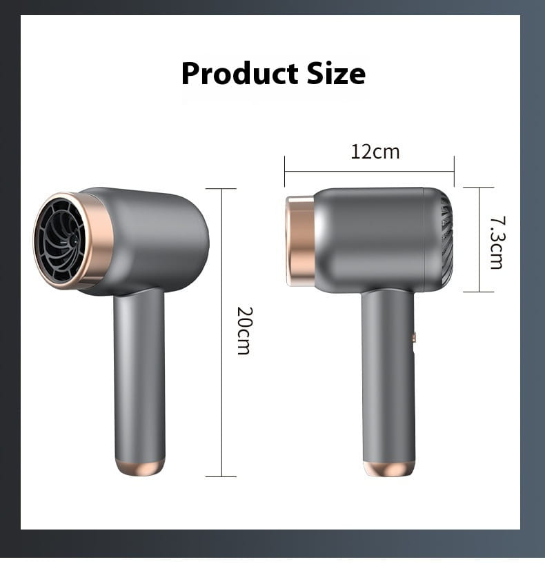 Wireless Hair Dryer with Anion Rechargeable Technology for Dormitory