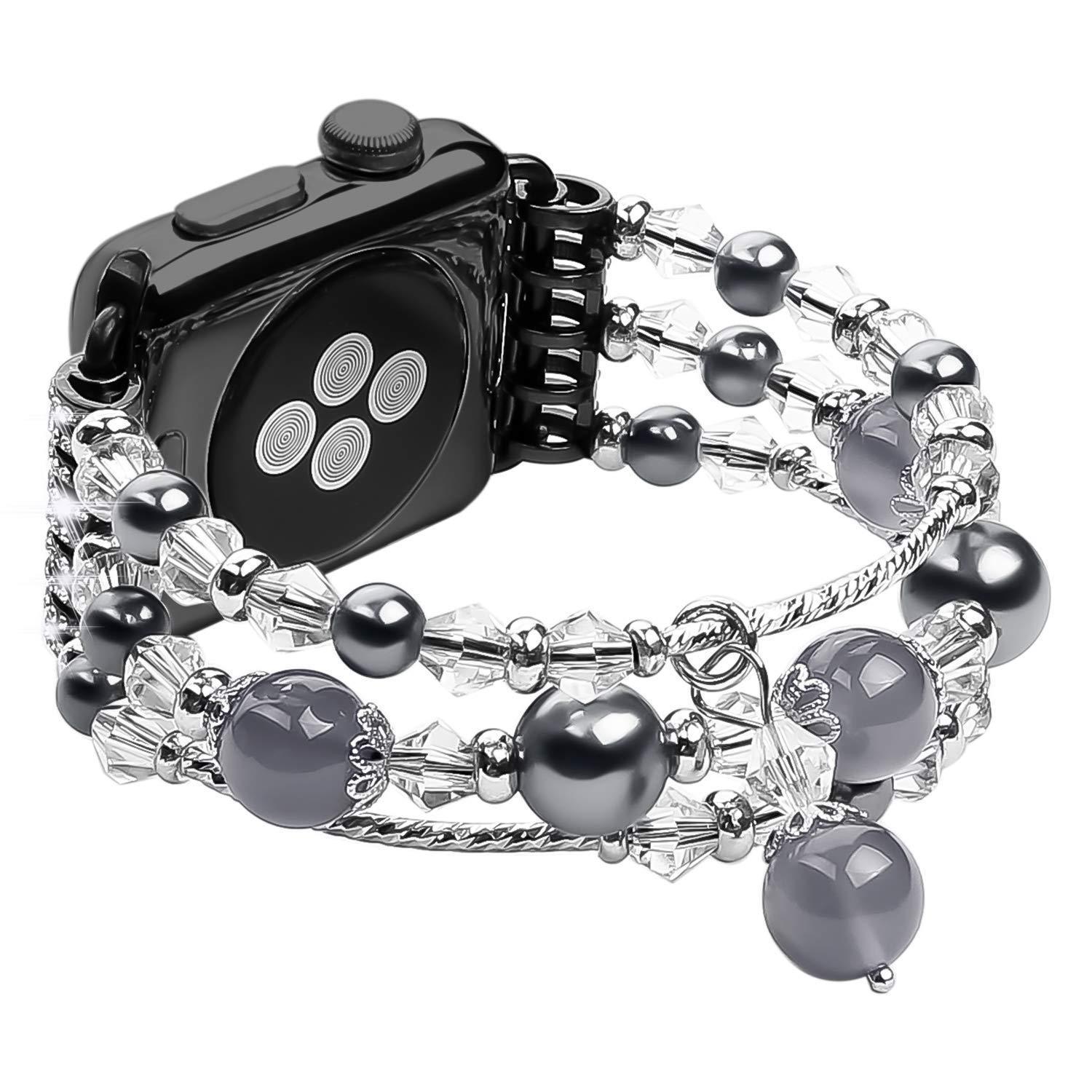 Agate Strap Beaded Jewelry for Apple Watch 14.5cm Bracelet - agate strap beaded jewelry bracelet