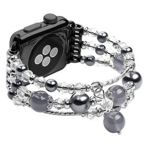 Agate Strap Beaded Jewelry for Apple Watch 14.5cm Bracelet - agate strap beaded jewelry bracelet