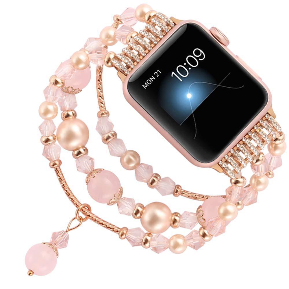 Agate Strap Beaded Jewelry for Apple Watch 14.5cm Bracelet - agate strap beaded jewelry bracelet
