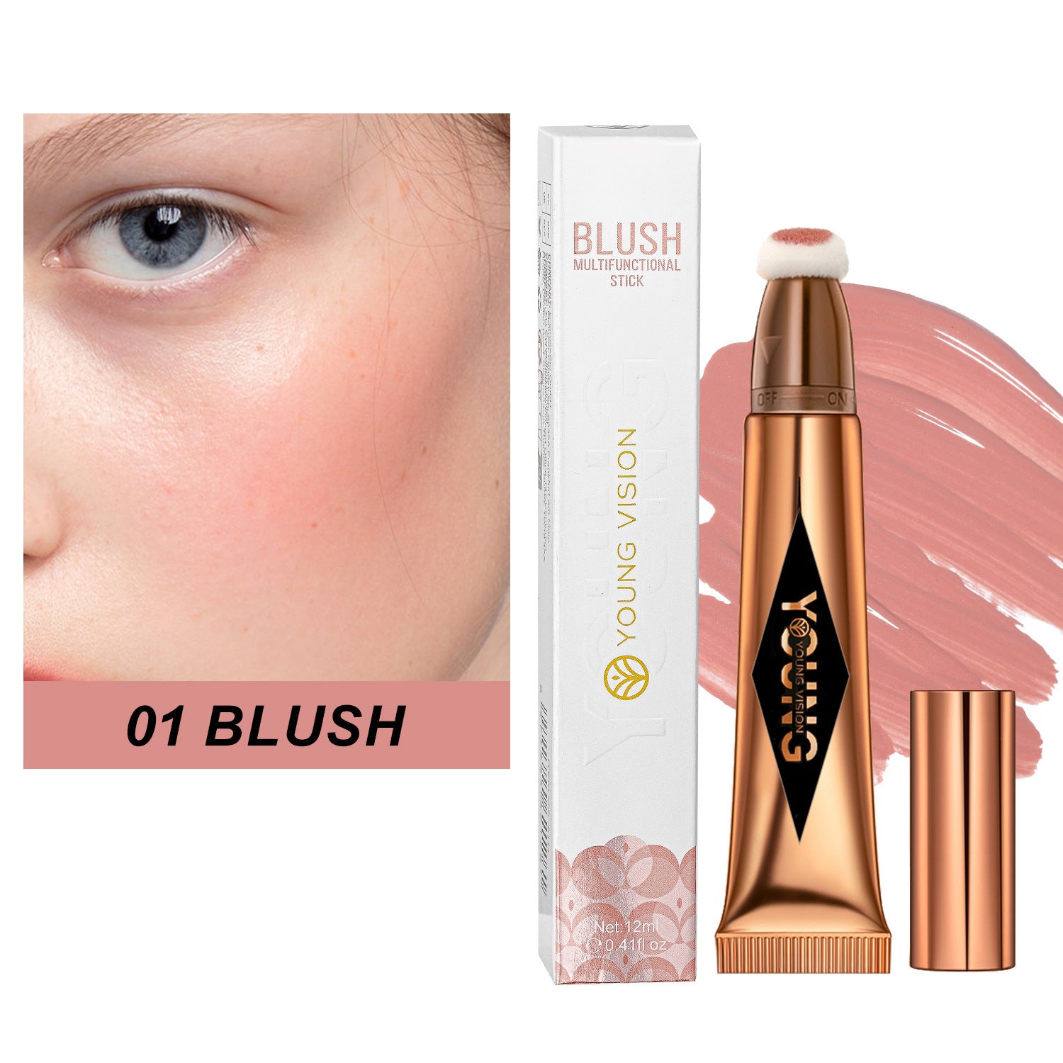 Air Cushion Repair Blush 12ml Nude Color Series Highlighter - air cushion repair blush highlighter