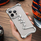 Alien Metal Frameless Skeleton Half Package Hollow Ultra-thin Heat Dissipation Anti Drop Phone Protective Case - Metal