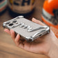 Alien Metal Frameless Skeleton Half Package Hollow Ultra-thin Heat Dissipation Anti Drop Phone Protective Case - Metal