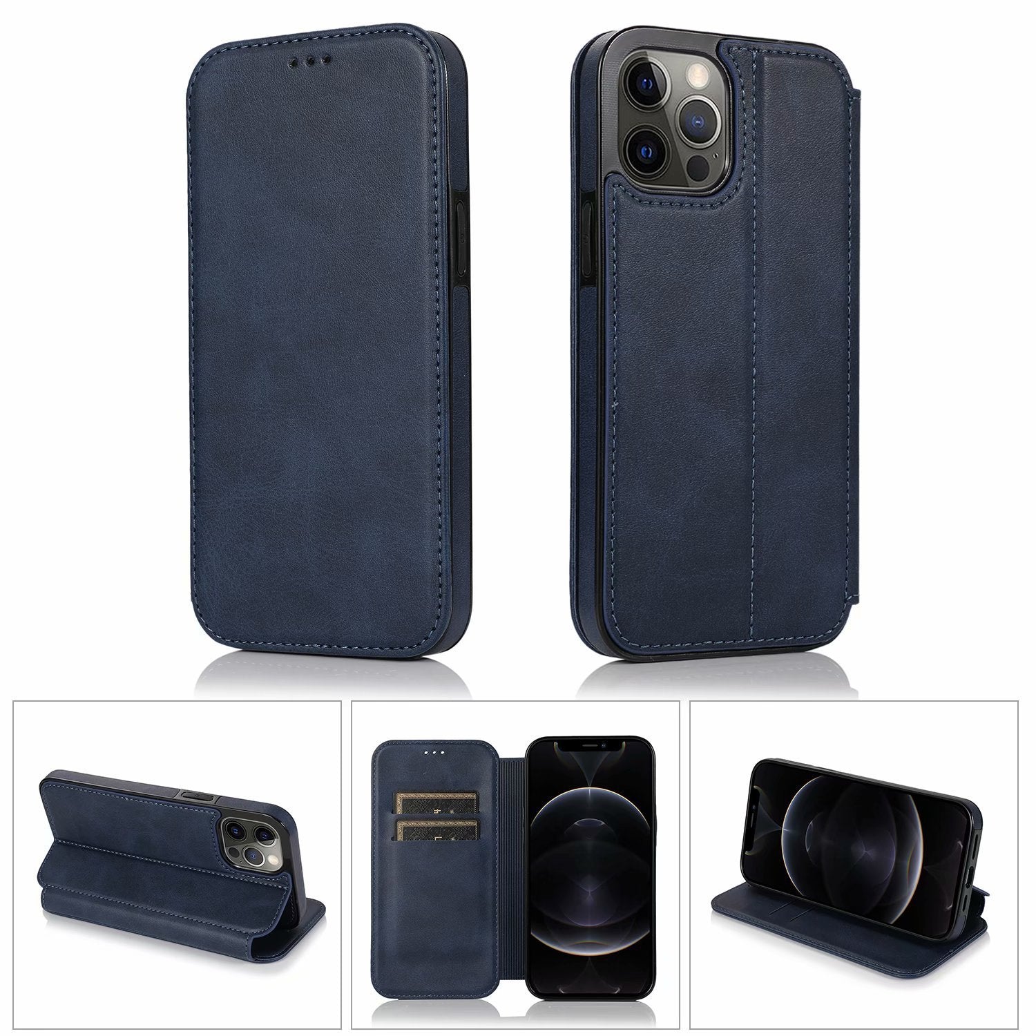 All-inclusive Leather Card Case Flip Phone Case - All-Inclusive Leather Card Case for iPhone Models