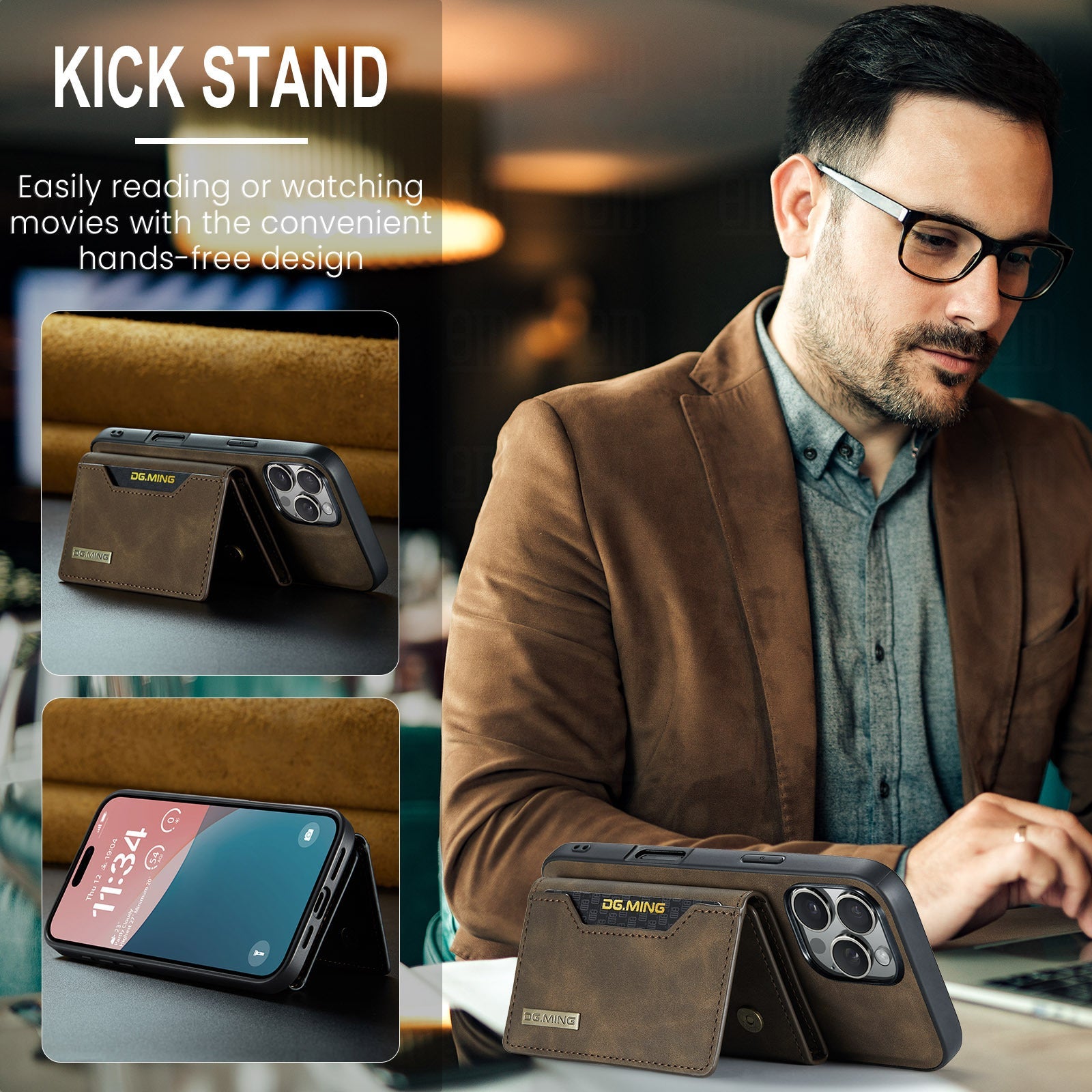 All-Inclusive PU Retro Split Phone Case for iPhone Xr with Magnetic Card Slot - Teleplus magnetic card case protective