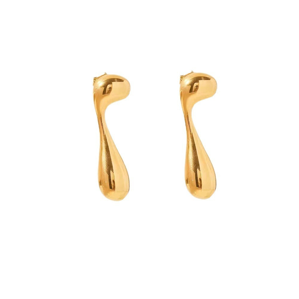 Alloy Earring Musical Note Water Drop Retro Fashion Minimalism Ear Studs - Earrings That Hit All The Right Notes