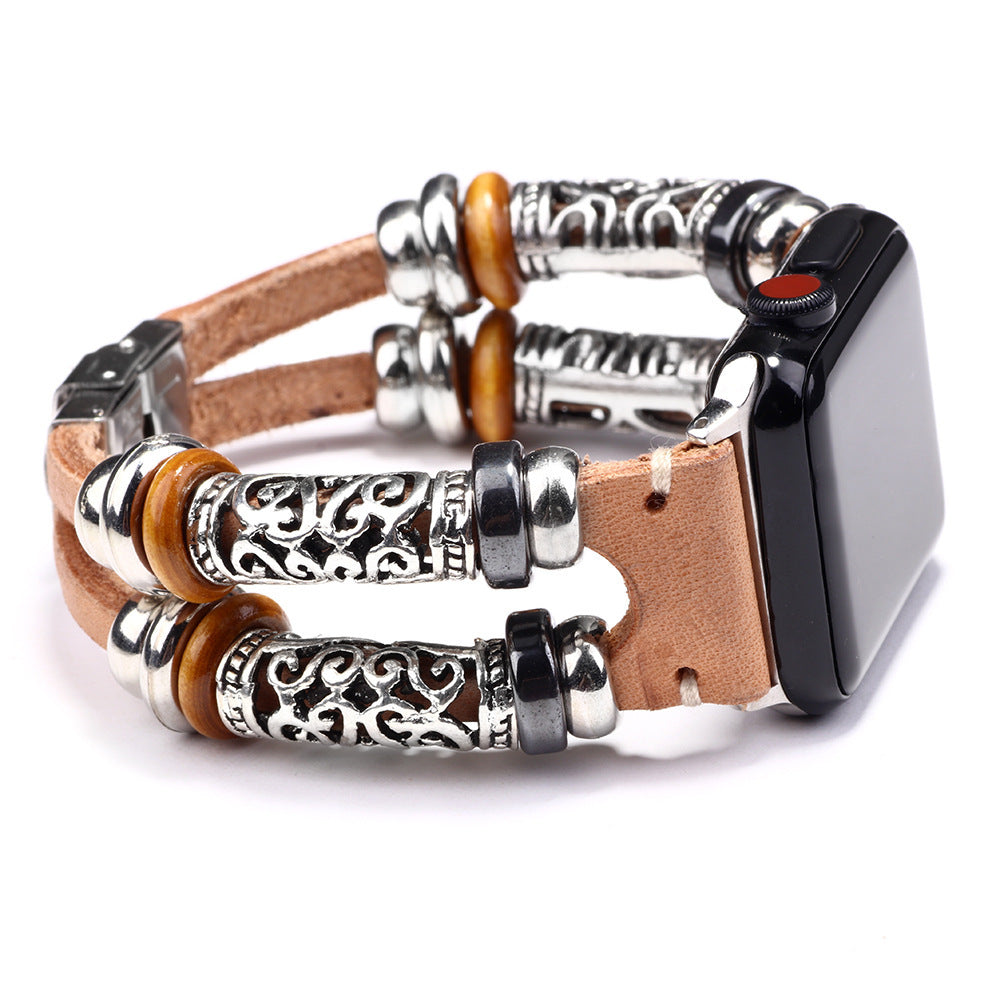 Alloy strap leather watch accessories - Alloy Strap Leather Watch Accessories for Timeless Style