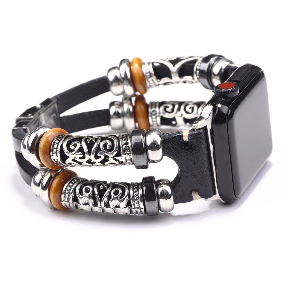 Alloy strap leather watch accessories - Alloy Strap Leather Watch Accessories for Timeless Style