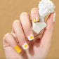 Almond Wear Nail Sticker with Frosted Glossy Fake Design for Simple Art - Teleplus almond wear nail simple frosted