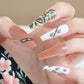Almond Wear Nail Sticker with Frosted Glossy Fake Design for Simple Art - Teleplus almond wear nail simple frosted