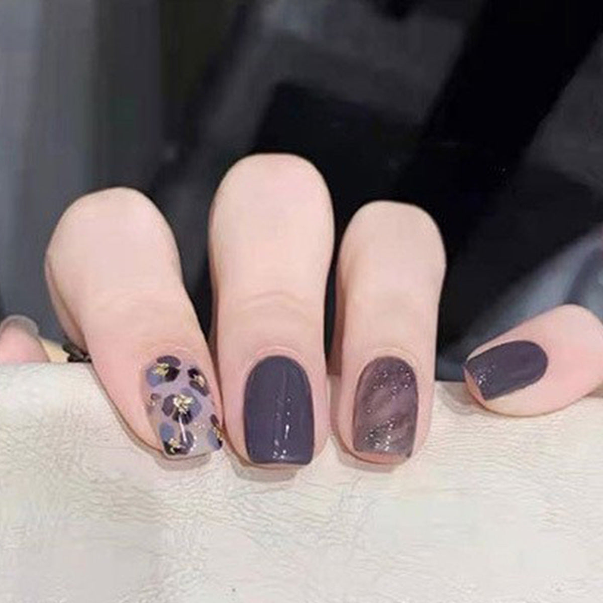 Almond Wear Nail Sticker with Frosted Glossy Fake Design for Simple Art - Teleplus almond wear nail simple frosted