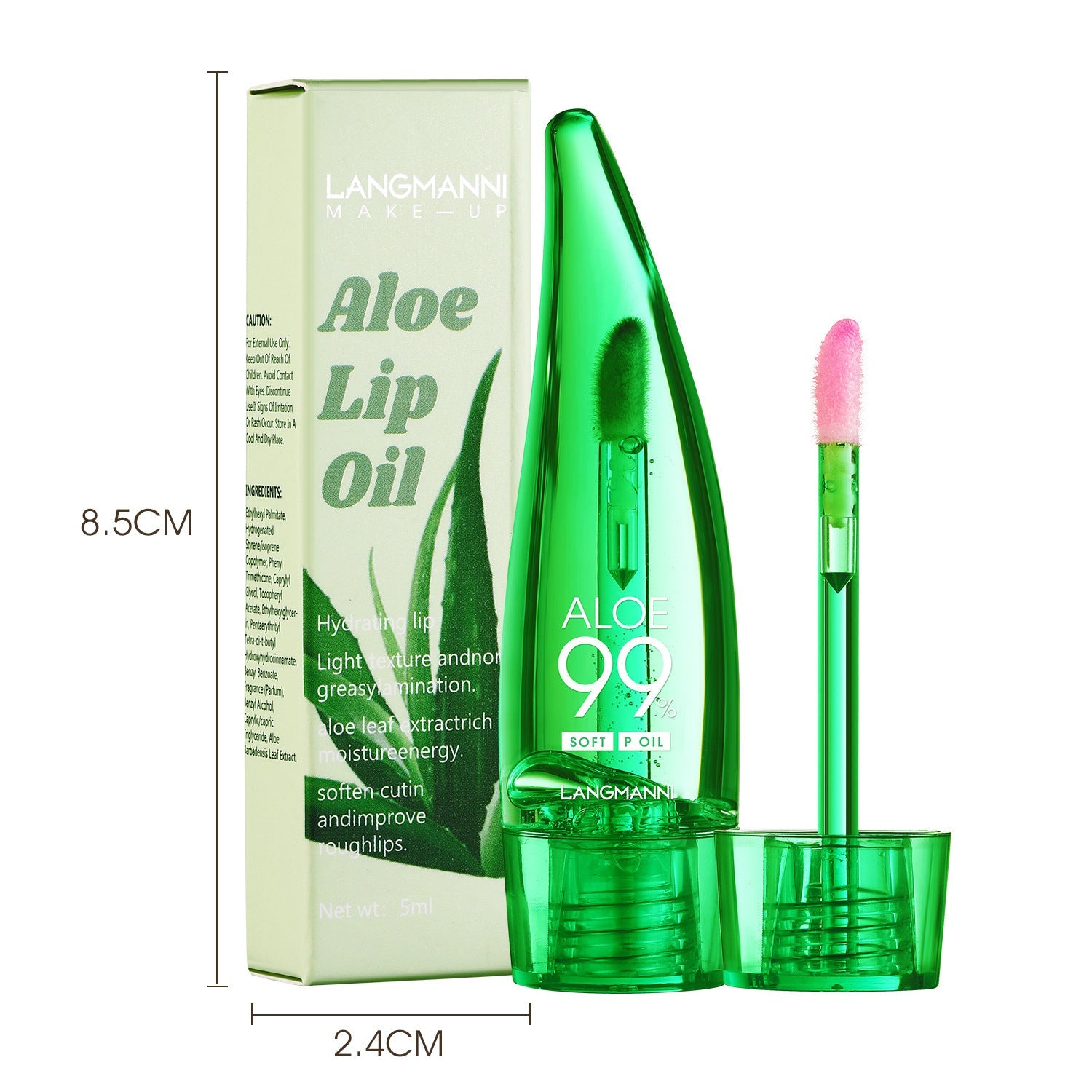 Aloe Lip Gloss and Discoloration Lacquer for Universal Skin - All aloe lip gloss discoloration lacquer