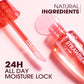 Aloe Lip Gloss with Strawberry Flavor Nourishing Moisturizer for Smooth Lips - strawberry flavor aloe lip gloss