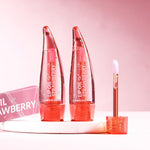 Aloe Lip Gloss with Strawberry Flavor Nourishing Moisturizer for Smooth Lips - strawberry flavor aloe lip gloss
