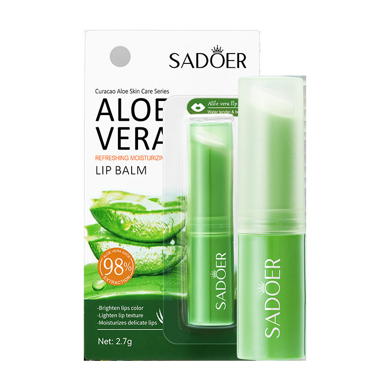 Aloe Vera Moisturizing Lipstick Long Lasting Hydrating Lip Balm Makeup 2.7g