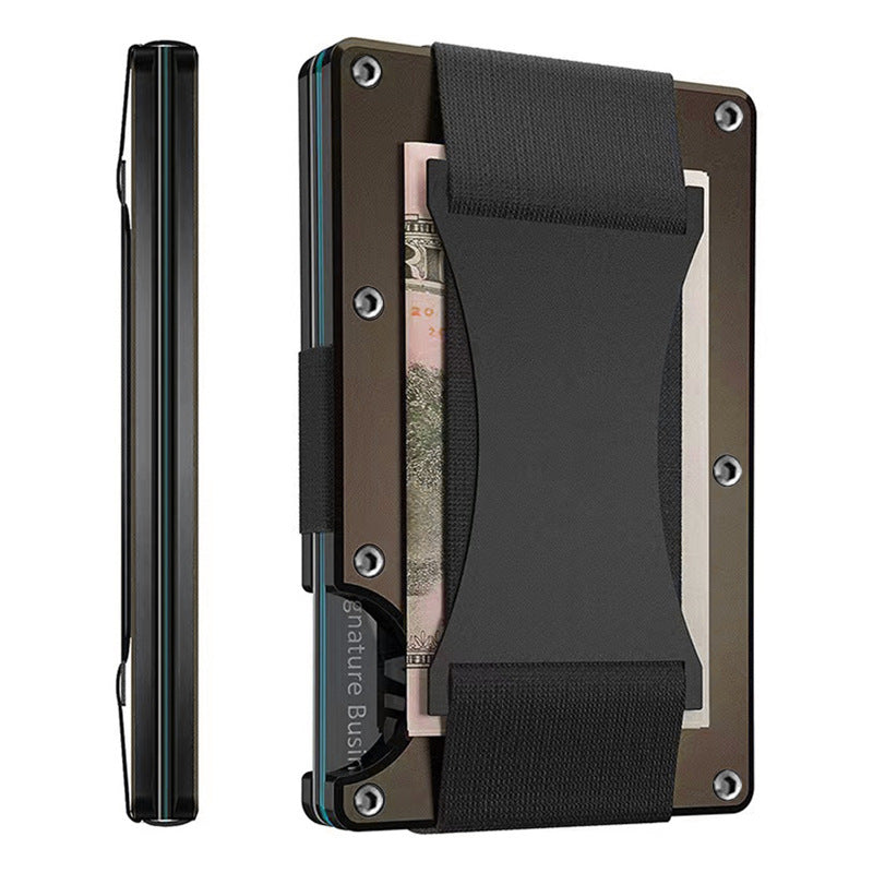 Aluminum Alloy Clamp for Fiber Wallets and Carbon Accessories - Metal Wallet Anti-Theft Cool Cats carbon fiber wallet
