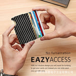 Aluminum Alloy Clamp for Fiber Wallets and Carbon Accessories - Metal Wallet Anti-Theft Cool Cats carbon fiber wallet