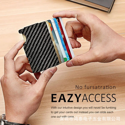 Aluminum Alloy Clamp for Fiber Wallets and Carbon Accessories - Metal Wallet Anti-Theft Cool Cats carbon fiber wallet