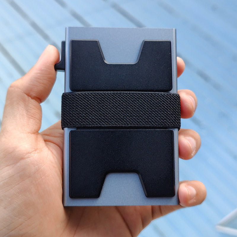 Aluminum Alloy Crossbody Bag for Men Women with Carbon Fiber Pattern in US and CHF - Wallet Who Love Fashion Fun united