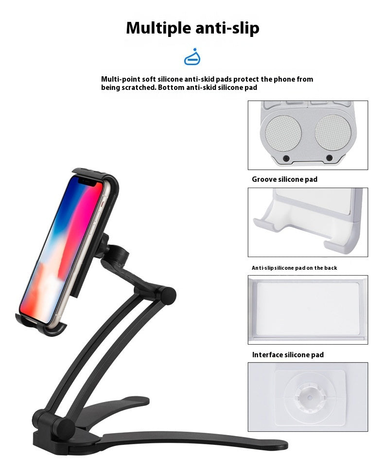 Aluminum Alloy Desktop Mobile Phone Holder for Kitchen and Bathroom - aluminum alloy desktop kitchen mobile phone holder