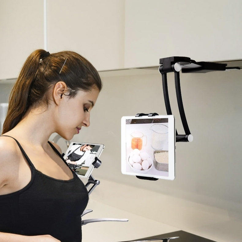 Aluminum Alloy Desktop Mobile Phone Holder for Kitchen and Bathroom - aluminum alloy desktop kitchen mobile phone holder