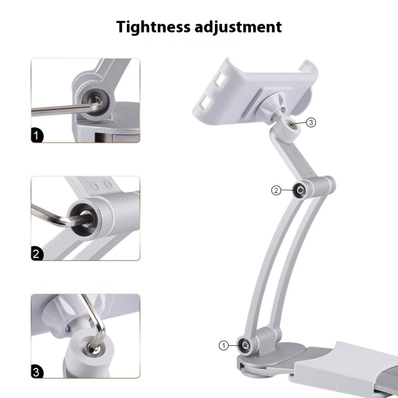 Aluminum Alloy Desktop Mobile Phone Holder for Kitchen and Bathroom - aluminum alloy desktop kitchen mobile phone holder