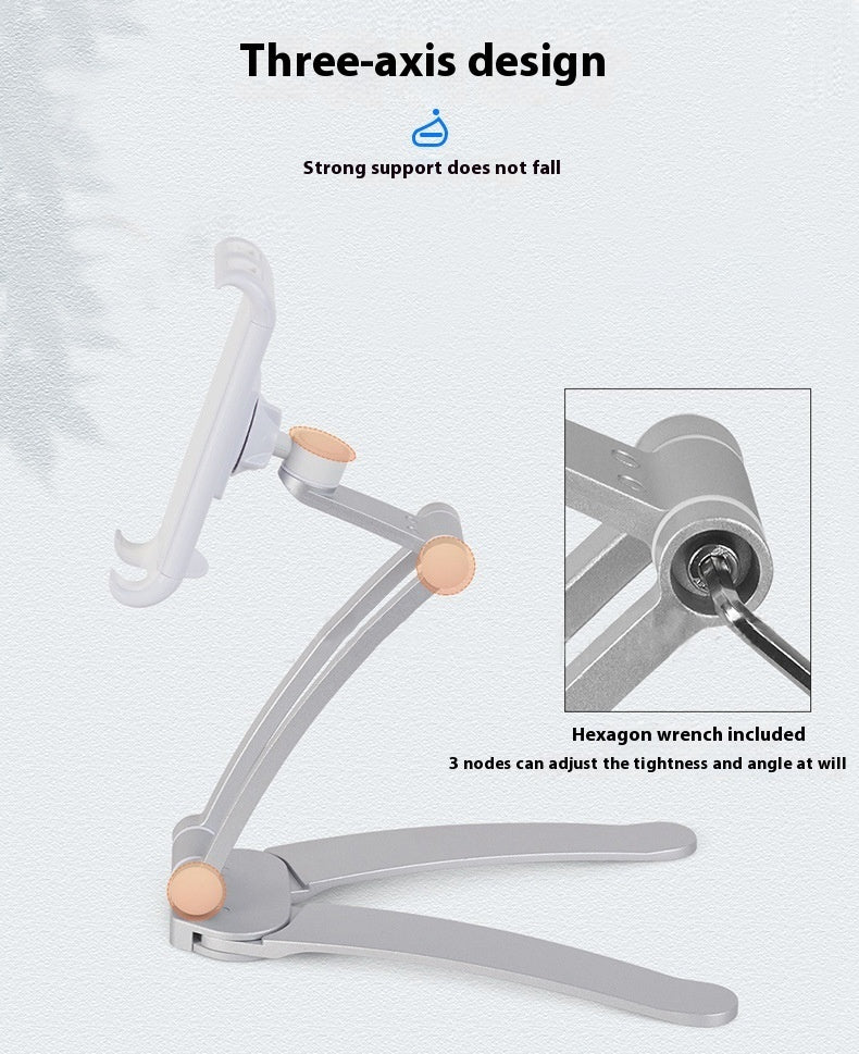 Aluminum Alloy Desktop Mobile Phone Holder for Kitchen and Bathroom - aluminum alloy desktop kitchen mobile phone holder