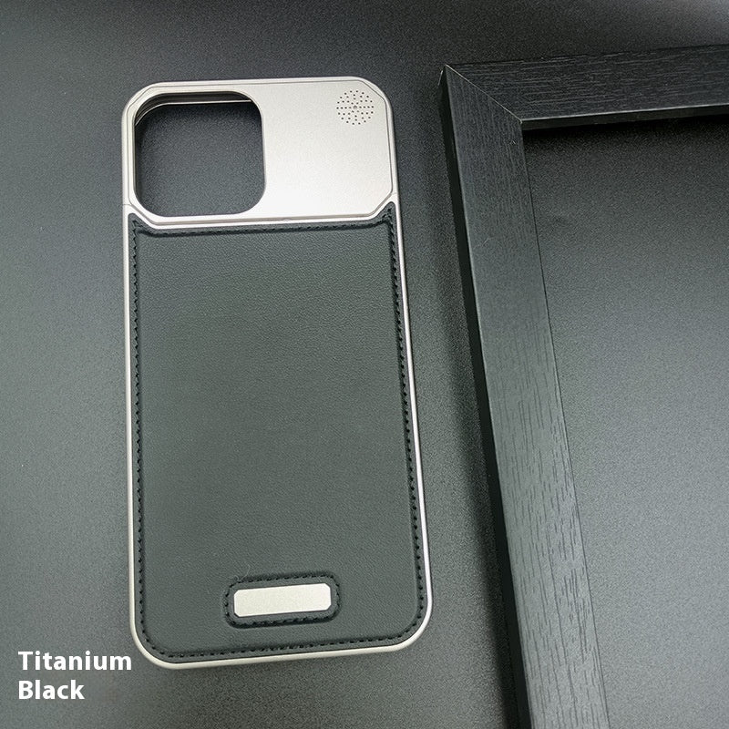 Aluminum Alloy Leather Aromatherapy Phone Case