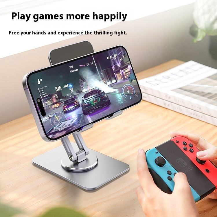 Aluminum Alloy Mobile Phone Desktop Bracket with Rotation Telescopic Adjustment - aluminum alloy mobile phone bracket