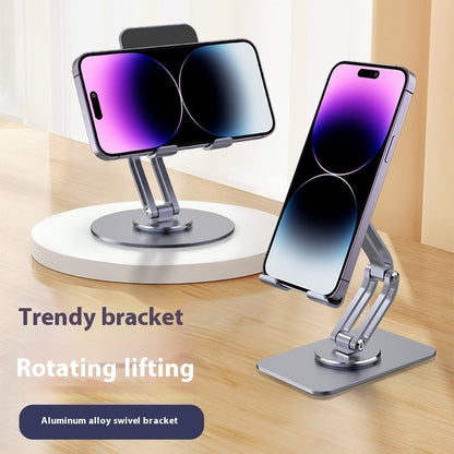 Aluminum Alloy Mobile Phone Desktop Bracket with Rotation Telescopic Adjustment - aluminum alloy mobile phone bracket