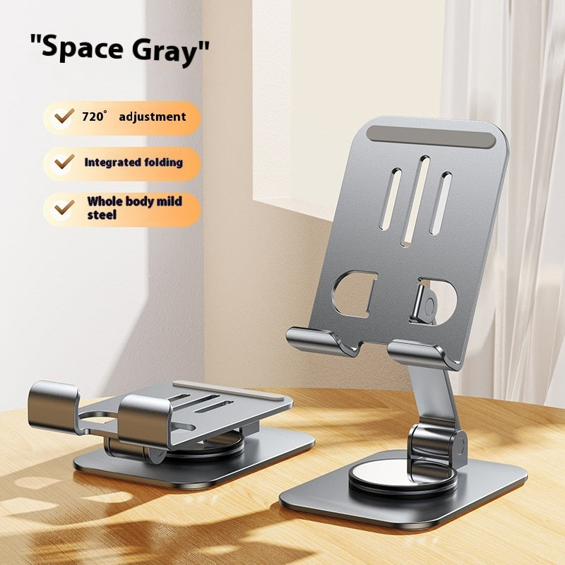 Aluminum Alloy Mobile Phone Holder with Lazy Folding Rotation - Teleplus aluminum alloy mobile phone holder lazy