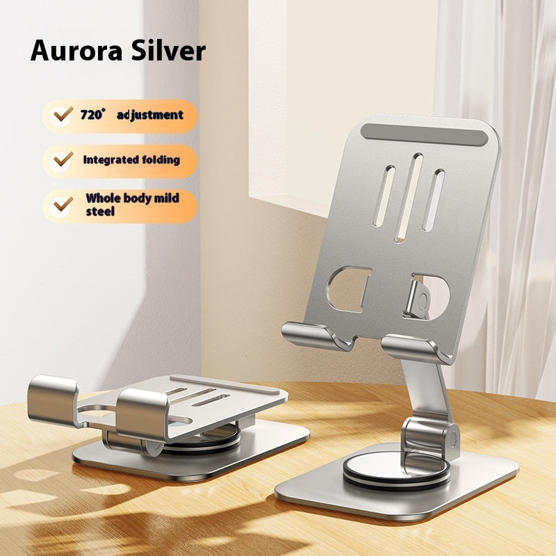 Aluminum Alloy Mobile Phone Holder with Lazy Folding Rotation - Teleplus aluminum alloy mobile phone holder lazy