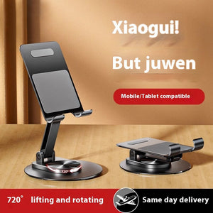 Aluminum Alloy Mobile Phone Holder with Lazy Folding Rotation - Teleplus aluminum alloy mobile phone holder lazy