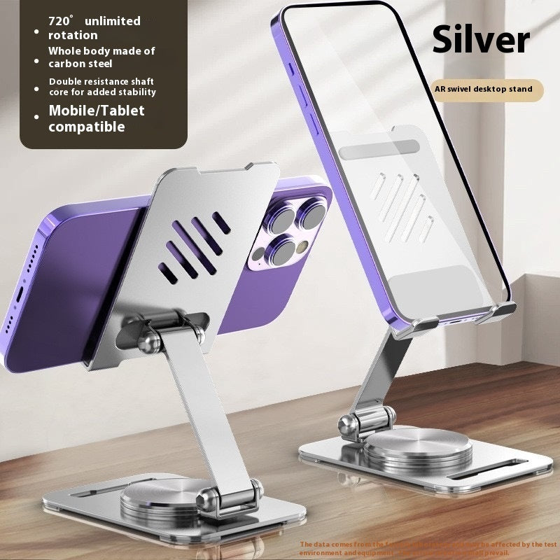 Aluminum Alloy Mobile Phone Holder with Lazy Folding Rotation - Teleplus aluminum alloy mobile phone holder lazy