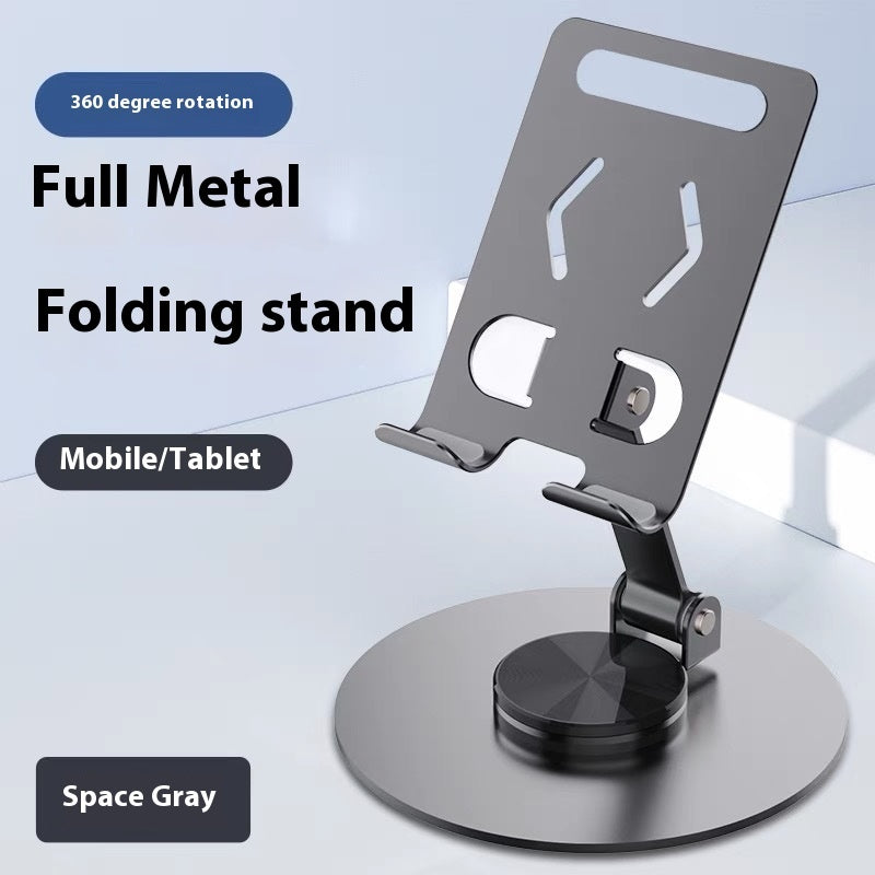 Aluminum Alloy Mobile Phone Holder with Lazy Folding Rotation - Teleplus aluminum alloy mobile phone holder lazy