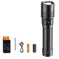 Aluminum Alloy Rechargeable Flashlight with Telescopic Focusing and 420 Lumens - Teleplus telescopic focusing aluminum