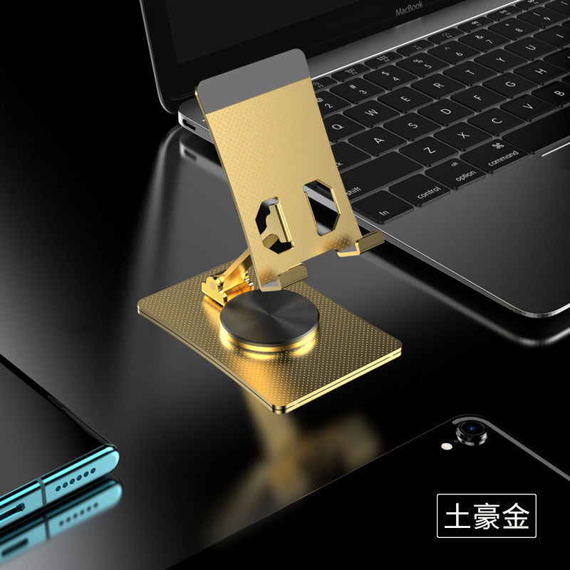 Aluminum Alloy Rotating Desktop Stand for Mobile Phones in Multiple Colors - aluminum alloy rotating mobile phone metal