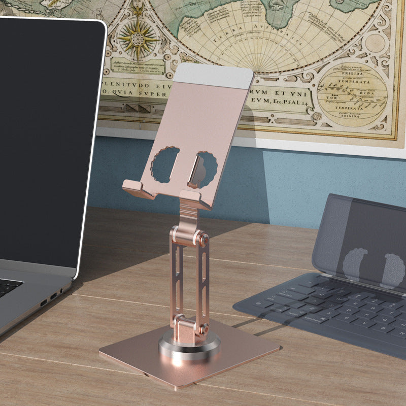 Aluminum Alloy Rotating Desktop Stand for Mobile Phones in Multiple Colors - aluminum alloy rotating mobile phone metal