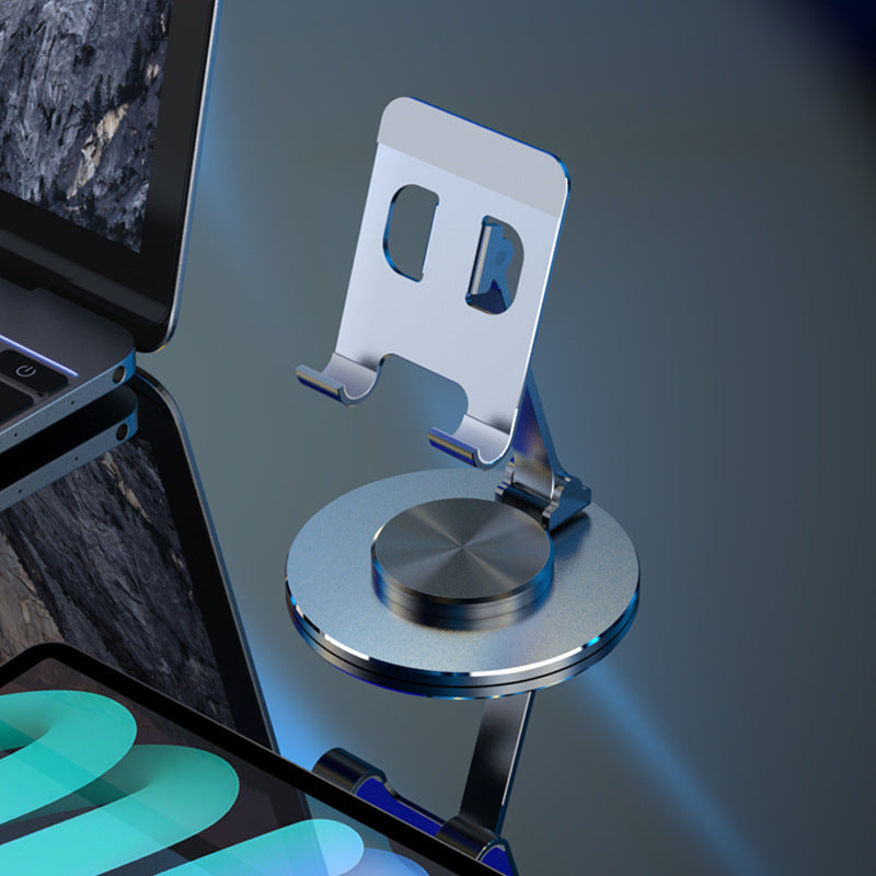 Aluminum Alloy Rotating Desktop Stand for Mobile Phones in Multiple Colors - aluminum alloy rotating mobile phone metal