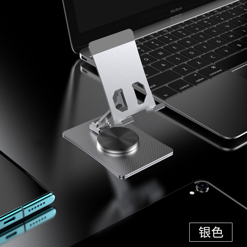 Aluminum Alloy Rotating Desktop Stand for Mobile Phones in Multiple Colors - aluminum alloy rotating mobile phone metal