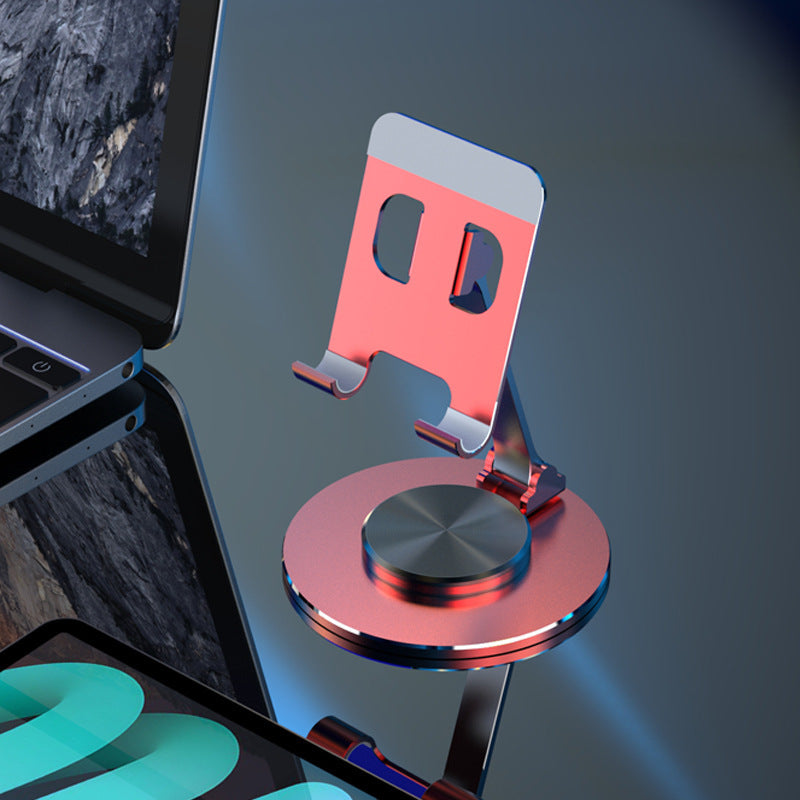 Aluminum Alloy Rotating Desktop Stand for Mobile Phones in Multiple Colors - aluminum alloy rotating mobile phone metal