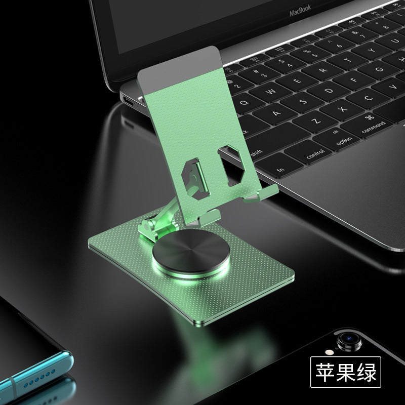 Aluminum Alloy Rotating Desktop Stand for Mobile Phones in Multiple Colors - aluminum alloy rotating mobile phone metal