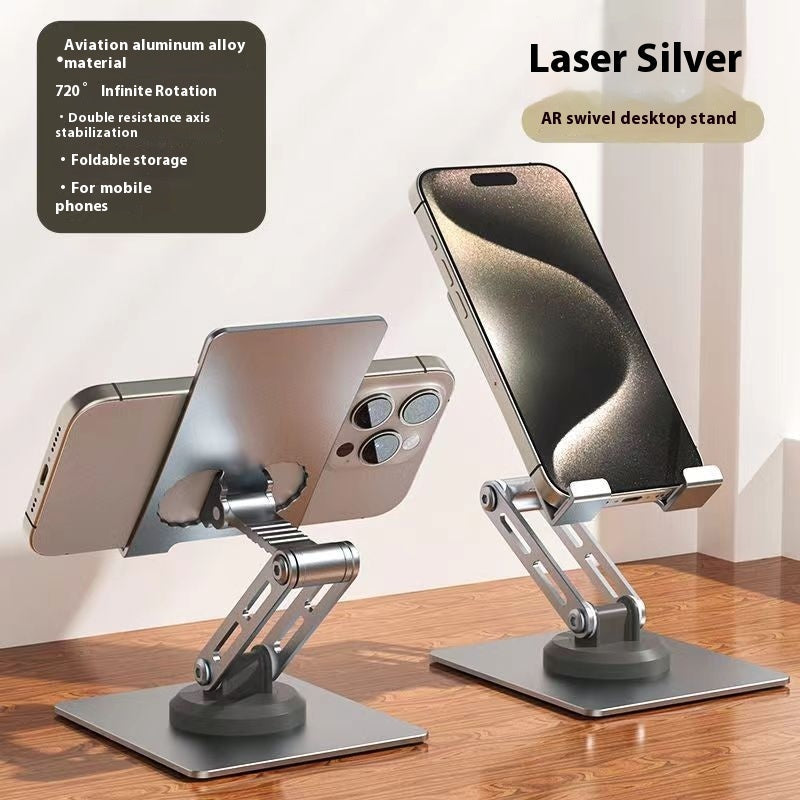 Aluminum Alloy Rotating Desktop Stand for Mobile Phones in Multiple Colors - aluminum alloy rotating mobile phone metal