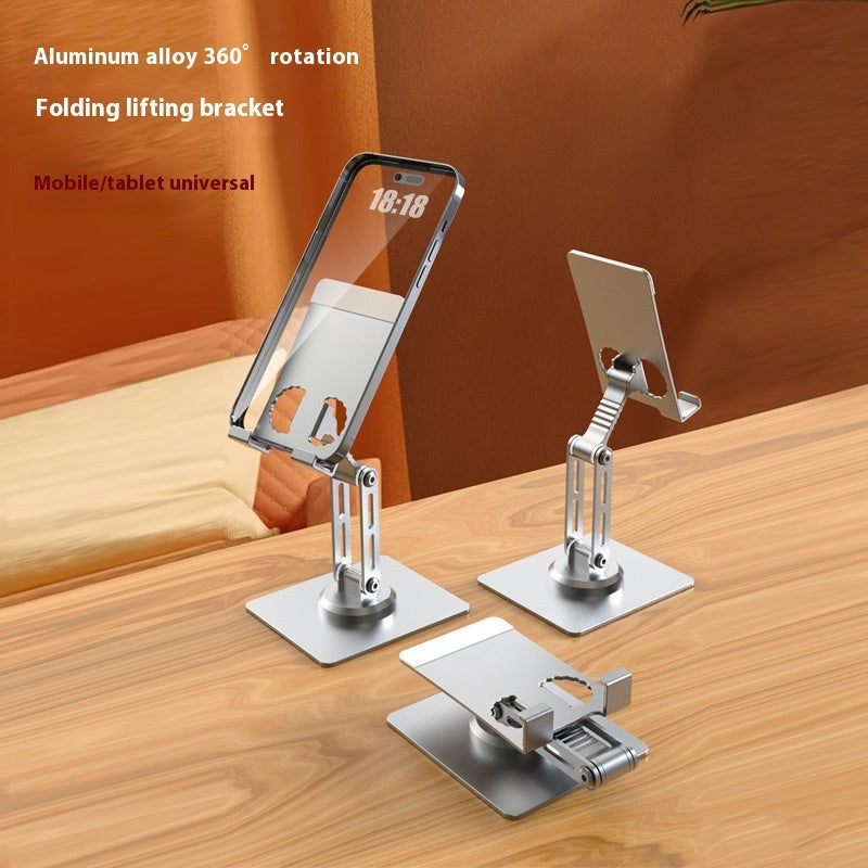 Aluminum Alloy Rotating Desktop Stand for Mobile Phones in Multiple Colors - aluminum alloy rotating mobile phone metal